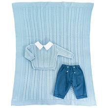 MINISET NEONATO CON COPERTINA E COMPLETINO PURO COTONE 