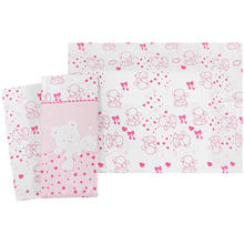 COPPIA LETTINO 3 PZ COTONE STAMPATO 120X180 CM 