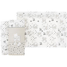 COPPIA LETTINO 3 PZ COTONE STAMPATO 120X180 CM 