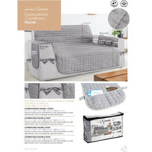 COPRIDIVANO 4 POSTI TRAPUNTATO CM 372 X 220 IN MICROFIBRA 