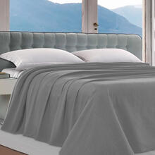 COPRILETTO 1 PIAZZA E MEZZA TINTA UNITA CM 220X260 