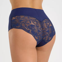 GUAINA MICROFIBRA SGAMBATA CON INSERTO FLOREALE 