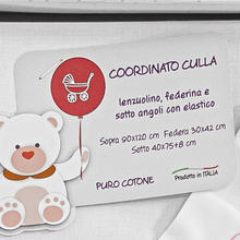 LENZUOLINO CULLA  3 PZ RICAMATO A MANO 