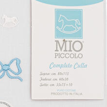 LENZUOLINO CULLA 3 PZ SOPRA+ SOTTO+FEDERA 100% COTONE 