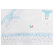 LENZUOLINO CULLA DA RICAMARE MACRAME  