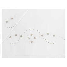 LENZUOLINO CULLA RICAMO A MANO PURO COTONE 