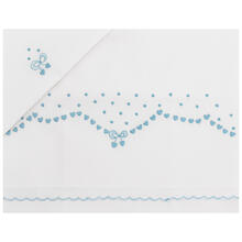 LENZUOLINO CULLA RICAMO A MANO PURO COTONE 