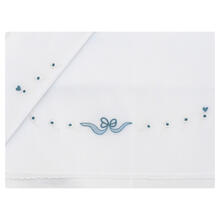 LENZUOLINO CULLA RICAMO A MANO PURO COTONE 