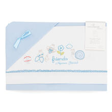 LENZUOLO 3 PZ CULLA RICAMATO 