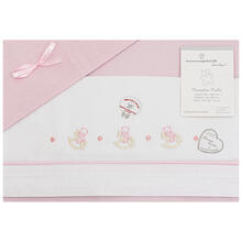 LENZUOLO 3 PZ CULLA RICAMATO 