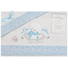 LENZUOLO 3 PZ CULLA RICAMATO 