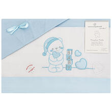 LENZUOLO 3 PZ CULLA RICAMATO 