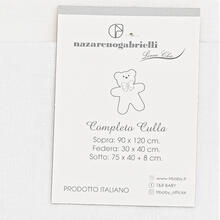 LENZUOLO 3 PZ CULLA RICAMATO 