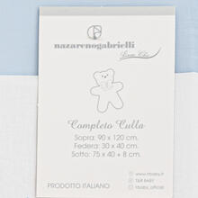 LENZUOLO 3 PZ CULLA RICAMATO 