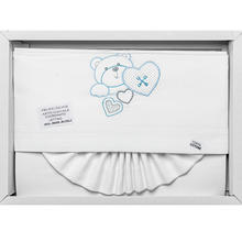 LENZUOLO 3 PZ LETTINO 120X180 RICAMATO COTONE 