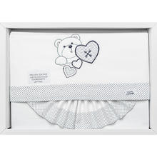 LENZUOLO 3 PZ LETTINO 120X180 RICAMATO COTONE 