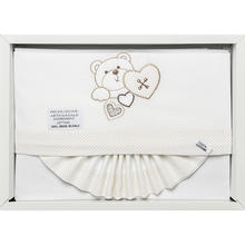 LENZUOLO 3 PZ LETTINO 120X180 RICAMATO COTONE 