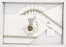 LENZUOLO 3 PZ LETTINO RICAMATO 