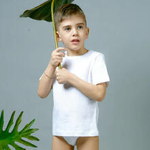 MAGLIA BIMBO MEZZA MANICA GIROCOLLO COTONE 