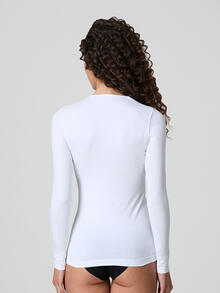 MAGLIA DONNA COTONE ELASTICIZZATO COLLO INCOLLATO 