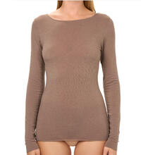MAGLIA DONNA MANICA LUNGA SCOLLO MADONNA IN CASHMERE 