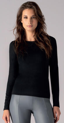 MAGLIA DONNA TERMICA MANICA LUNGA EFFETTO CALDO 