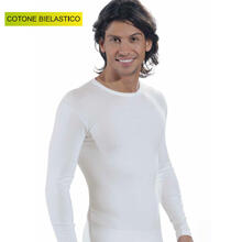 MAGLIA UOMO GIROCOLLO ELASTICIZZATA MANICA LUNGA 