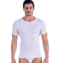 MAGLIA UOMO MEZZA MANICA COTONE INTERLOCK GIROCOLLO 