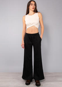 PANTALONE DONNA NEW LOOK CON VESTIBILITA  ZAMPA 