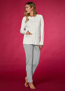 PIGIAMA DONNA INTERLOCK APERTO 