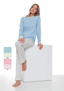 PIGIAMA DONNA LUNGO JERSEY 