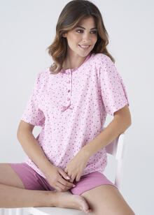 PIGIAMA DONNA MEZZA MANICA PANTALONCINO 