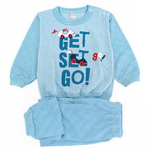 PIGIAMA NEONATO LUNGO COTONE 100% 