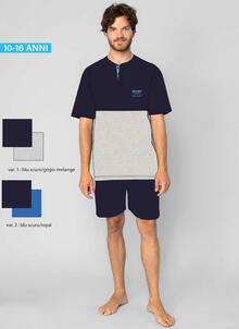 PIGIAMA RAGAZZO MEZZA MANICA PANTALONCINO 