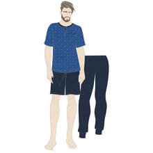 PIGIAMA UOMO 3 PEZZI 