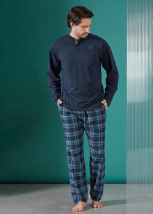 PIGIAMA UOMO CALDO COTONE 