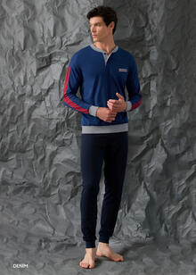 PIGIAMA UOMO LUNGO JERSEY ENRICO COVERI 