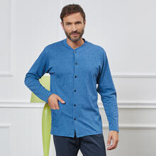 PIGIAMA UOMO LUNGO JERSEY GIACCA 