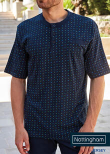 PIGIAMA UOMO MEZZA MANICA PANTALONCINO 