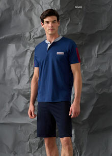 PIGIAMA UOMO MEZZA MANICA PANTALONCINO ENRICO COVERI 