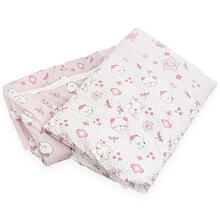 PIUMONE LETTINO STAMPATO CON DENTRO TRAPUNTINO CM 110X140 