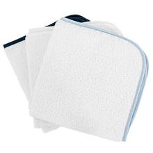 6 QUADRATI IN SPUGNA IDROFILA CON BORDI COLORATI 