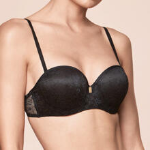 REGGISENO A FASCIA IN PIZZO CON BRETELLE AMOVIBILI COPPA B 
