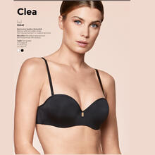 REGGISENO A FASCIA MICROFIBRA CON BRETELLE AMOVIBILI COPPA B 