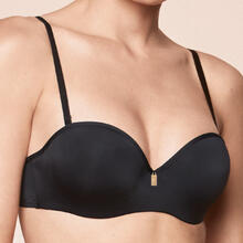 REGGISENO A FASCIA MICROFIBRA CON BRETELLE AMOVIBILI COPPA B 