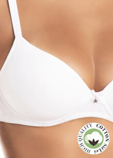 REGGISENO PUSH UP COPPA B IN COTONE BIOLOGICO 