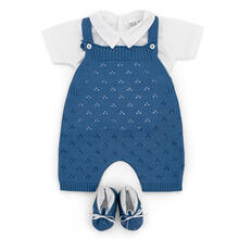 SALOPETTE CORTA NEONATO CON SCARPINA E MAGLIA M/M 