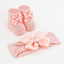 SCARPETTA + FASCETTA NEONATA 