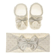 SCARPETTA + FASCETTA NEONATA 