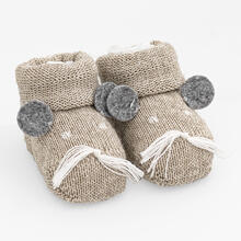 SCARPINA NEONATO MISTO LANA 